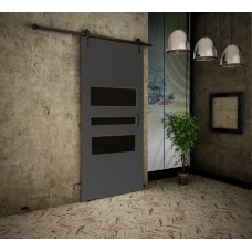 Istabas bīdāmās durvis RETRO I - Loft, antracīts